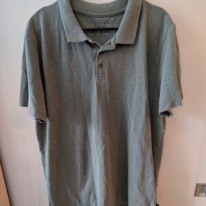 SET OF 2 - Men's Casual Polos Size L Green & Teal